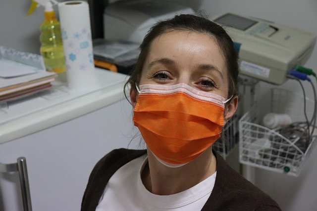 nurse with a medical mask